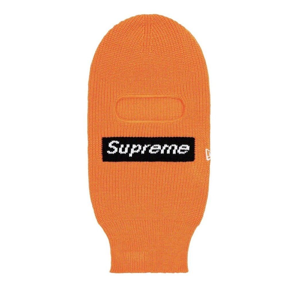 SUPREME/ NEW ERA BOX LOGO BALACLAVA OS ORANGE/ FW22 (100% AUTHENTIC) NEW